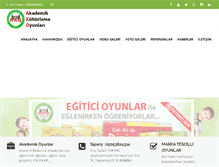 Tablet Screenshot of akademikoyunlar.com